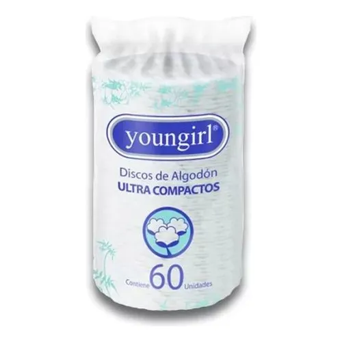 Discos Desmaquillantes Youngirl Ultra Compactos X60 Unidades