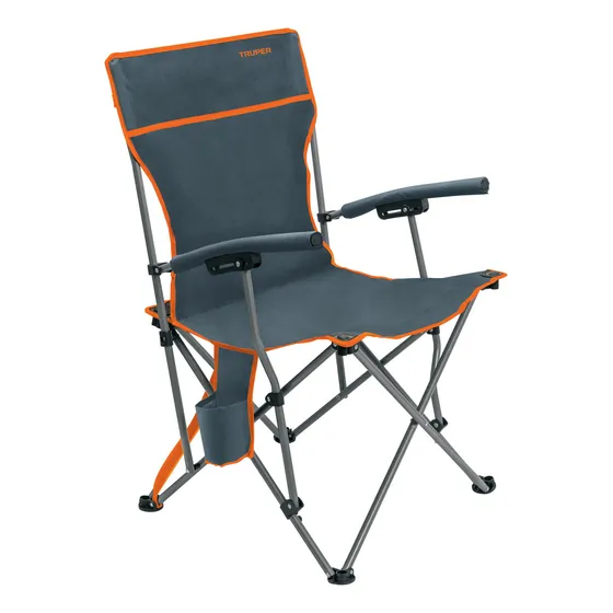 Silla Plegable Para Descanso Truper Color Gris oscuro