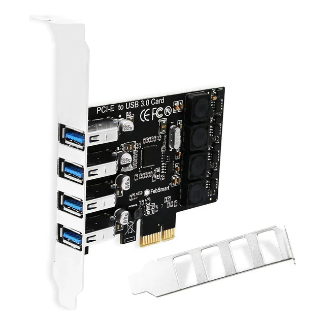 Tarjeta Pcie Usb 3.0 4 Puertos Superspeed 5 Gbps Para Pc