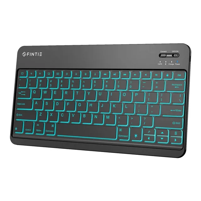 Teclado Inalambrico Para Pc, Retroiluminado | Negro / Fin...
