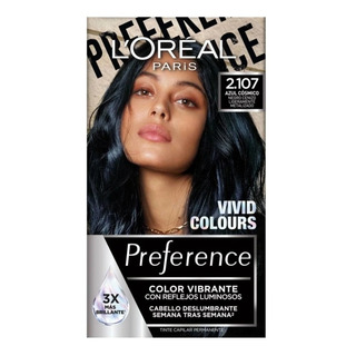 Tinte Preference Loréal Alto Brillo 2.107 Azul Cósmico Tinte Preference Loréal Alto Brillo 2.107 Azul Cósmico