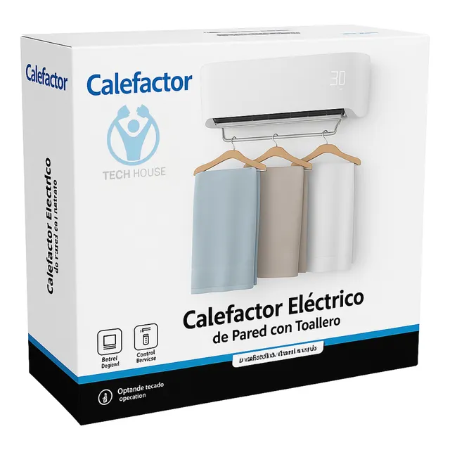 Caloventor Electrico Estufa De Pared Y Acccesorio Secaropa