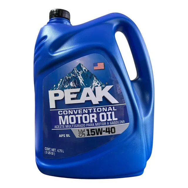Aceite Multigrado Peak Para Gasolina Api Sl 15w-40 [4.75l]