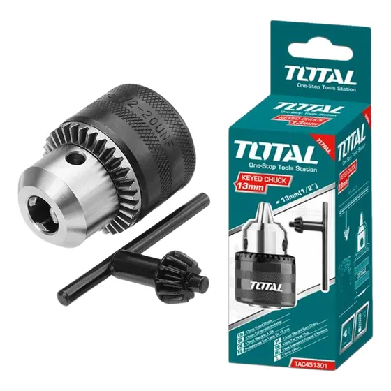 Mandril Para Taladro 13mm Con Llave Total Tac451301