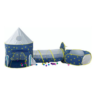 Casita De Juego Con Pelotera Y Tienda Con Túnel Para Niñas Casita De Juego Con Pelotera Y Tienda Con Túnel Para Niñas