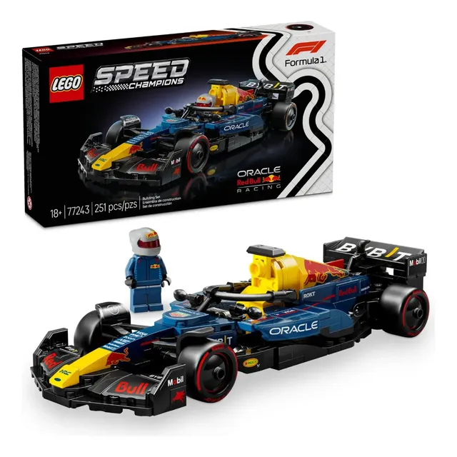 Lego Carro De Corrida com Piloto RB20 Oracle Red Bull Racing Formula 1 77243