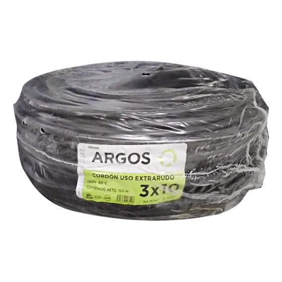 Argos Cable Uso Rudo 3x10 Awg 100m