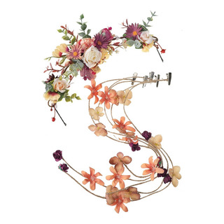 (a) Diadema Con Flores Para Boda, Aro Para El Pelo, Joyería (a) Diadema Con Flores Para Boda, Aro Para El Pelo, Joyería