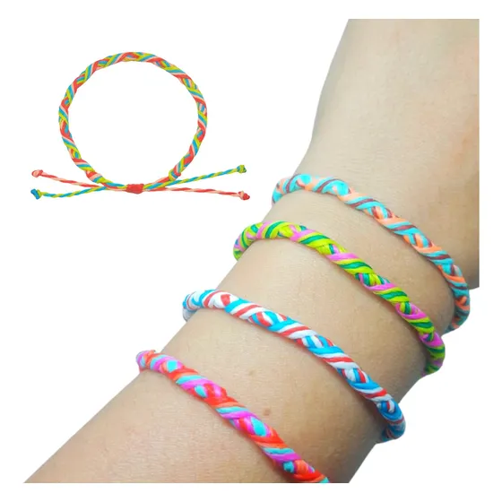 40 Pulseras Macramé Colombianas Por Mayor Surtidas Souvenir