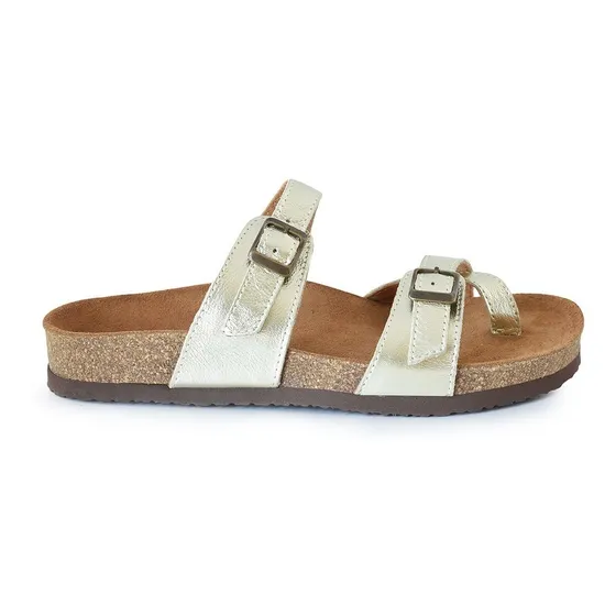 Chinela Mujer Briganti Cuero Zapato Sandalia Mcch02772 01   
