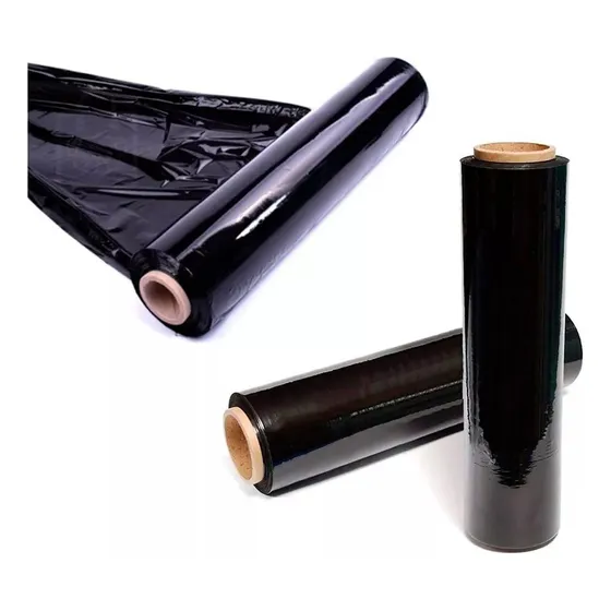 Vinipel Industrial Negro 500 Mtrs X 30 Cms Ancho Stretch Rollo Película Rollo Vinipel Stretch Industrial Negro: Protección y Seguridad en Embalaje de Mercancías y Productos