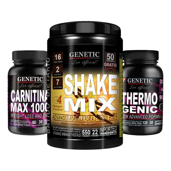 Dieta Control Shake Mix Carnitina Thermogenic 30serv Genetic