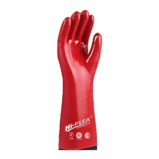 Guante Pvc Rojo Largo 60cm