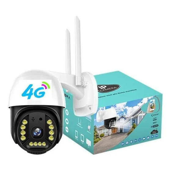 Cámara Ip Con Tarjeta Sim 4g, 3mp, Full Hd,