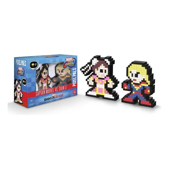 Pixel Pals - Marvel Vs Capcom - Chun Lee Vs Captain Marvel
