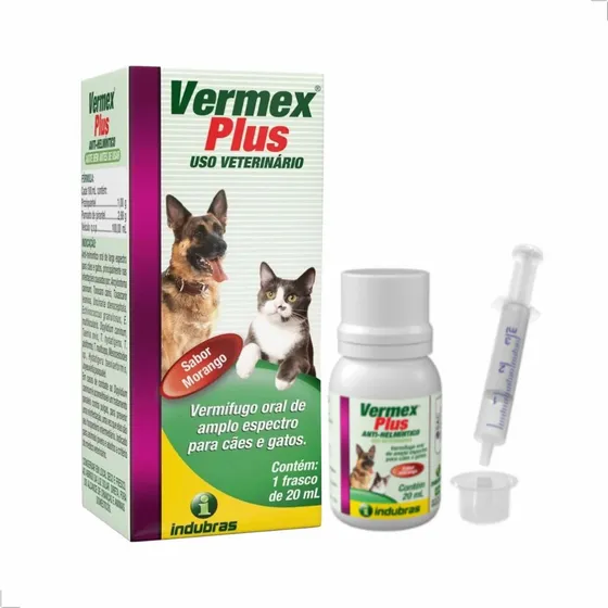 Vermifugo Para Caes Shih Tzu Vermex Plus 20ml
