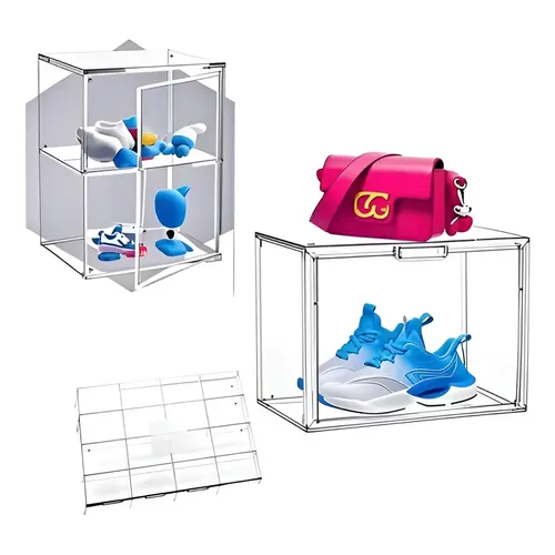 JackCubeDesign Présentoir Mural Hot Wheels - 56 Emplacements 1/64 - Vitrine Acrylique Noire 62,5x35 Cm