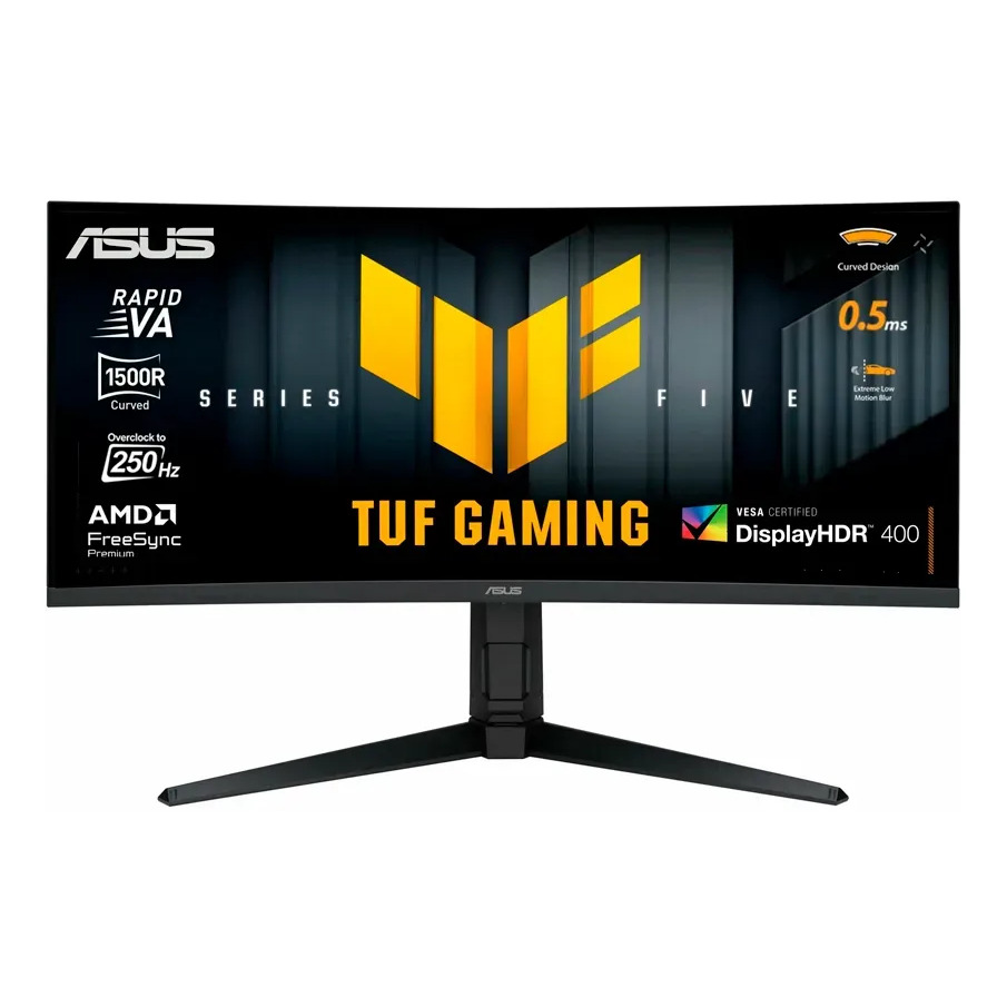 Monitor de jogador Asus Tuf VG34WQML5A 34 Wqhd 250 Hz 0,5 m preto curvo Monitor de jogador Asus Tuf VG34WQML5A 34 Wqhd 250 Hz 0,5 m preto curvo
