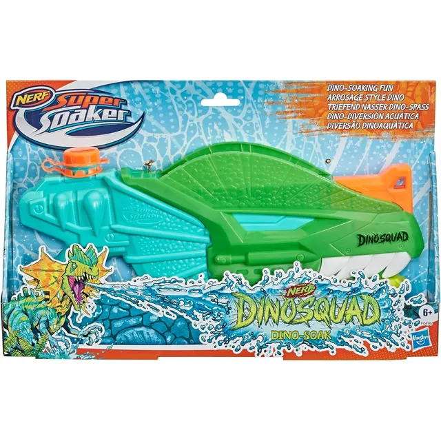 Pistola De Agua Nerf Dinosquad Super Soaker Albercas, Playa