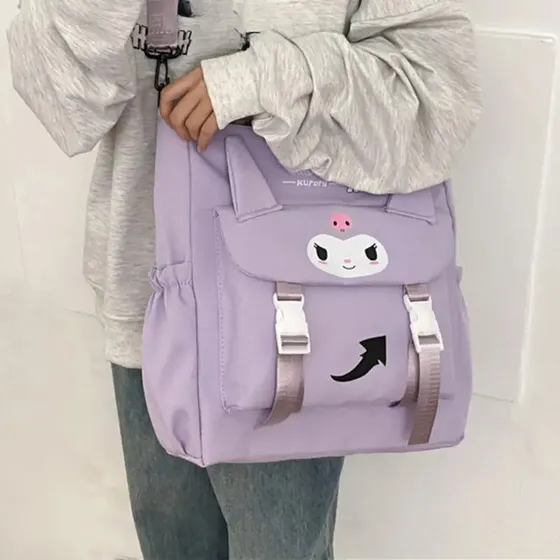 Bolso De Hombro Kuromi De Estilo Kawaii 2024 (púrpura)