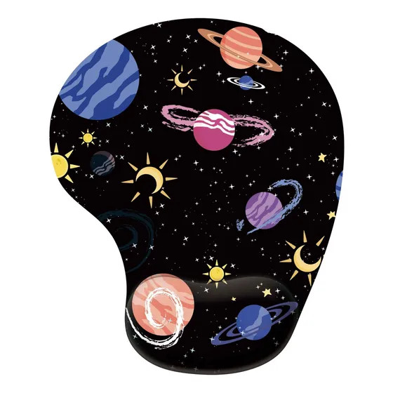 Galaxia Planetas Luna Mouse Pad Ergonómico Modelo A Escoger