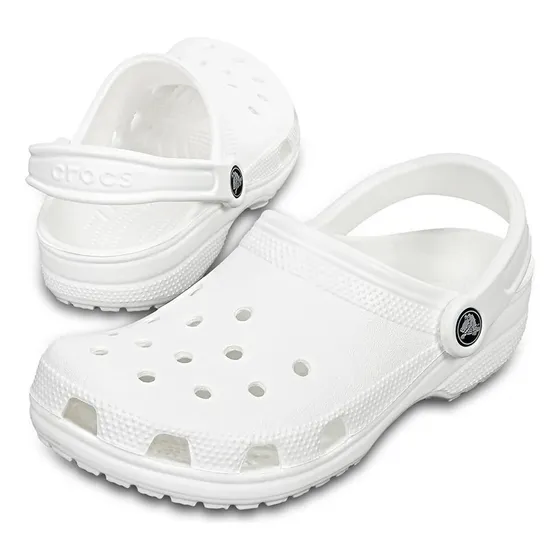 Crocs Classic Clog, Talla 36 - 36.5 (m4w6), Blanco