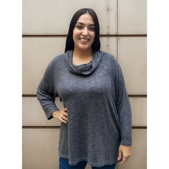 Blusa Sweater Talles Grandes Mujer Cuello Tortuga Importado