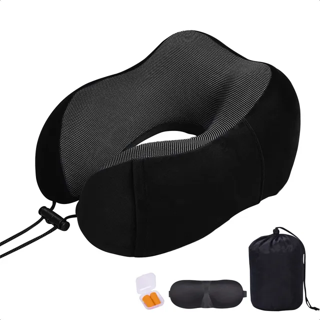 Almohada De Cuello Relajante Para Viaje Cojín Soporte Cómodo
