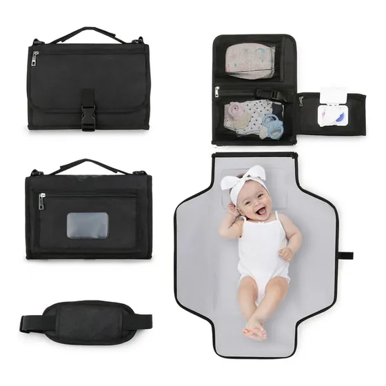 Cambiador De Pañales Portátil Impermeable Para Bebés