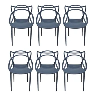 Cadeira De Jantar Top Chairs Allegra Azul-petrĂłleo X 6 Unidades Cadeira De Jantar Top Chairs Allegra Azul-petrĂłleo X 6 Unidades