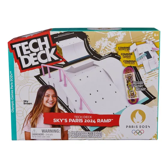 Pista de patinaje sobre dedos Sky Paris 2024 - Tech Deck