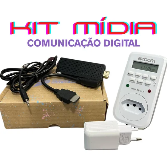 Kit Mídia - Tv Corporativa, Mídia Indoor Com Sistema