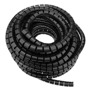 Tubo Organizador Espiral De Cables 10mts Color Negro Tubo Organizador Espiral De Cables 10mts Color Negro