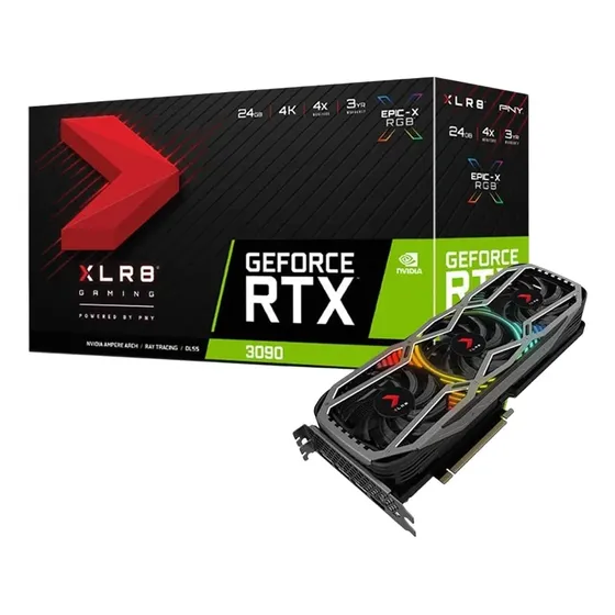 Tarjeta Gráfica Pny Geforce Rtx 3090 24 Gb Rgb Con Triple Ve