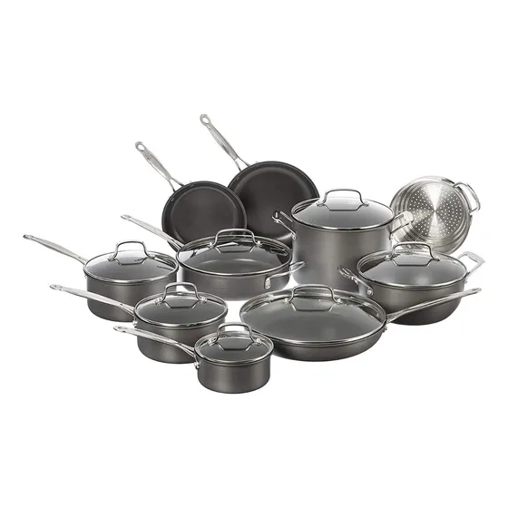 Juego De Ollas 17pz Acero Inoxidable Anodizado Cuisinart