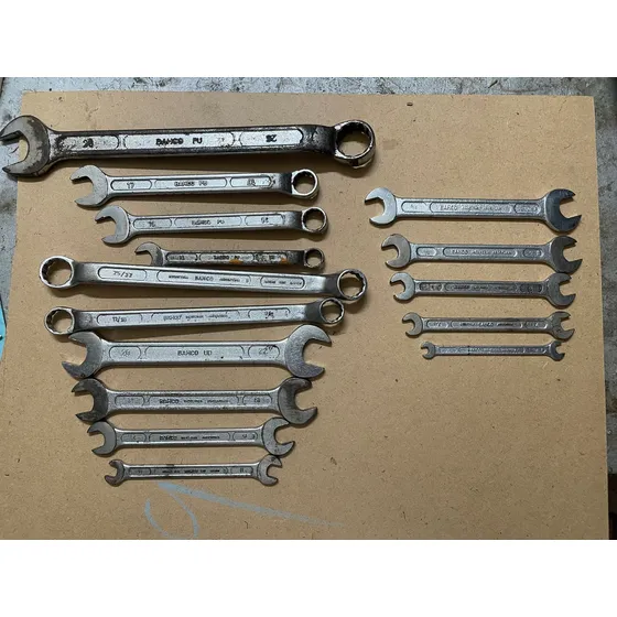 Llaves Combinadas Bahco Varias Medidas Mm Y Pulgadas Gris