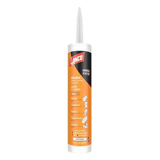 Siliconseal Sellador Acrilico Baño Y Cocina 300ml Lanco