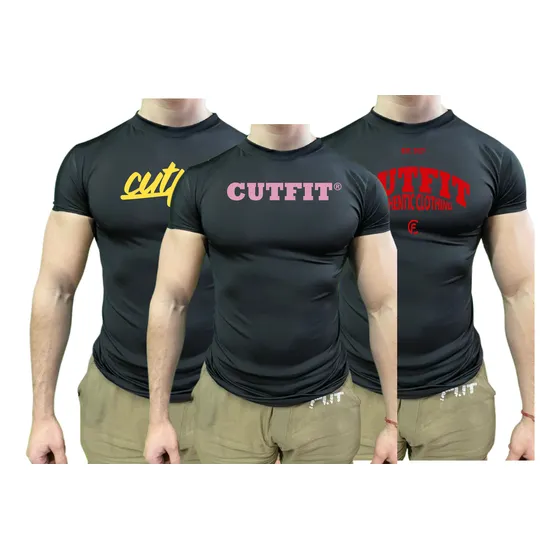 Pack X3 Remeras Entalladas Al Cuerpo Slim Hombre Compresion