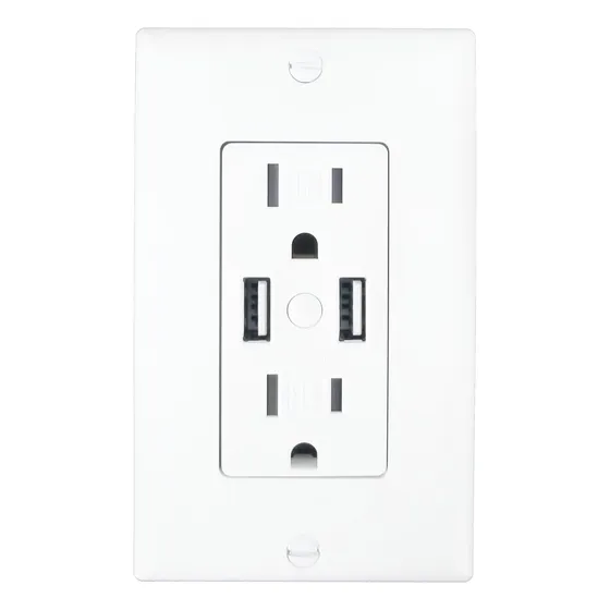 Tomacorriente Inteligente Doble Empotrable Para Pared