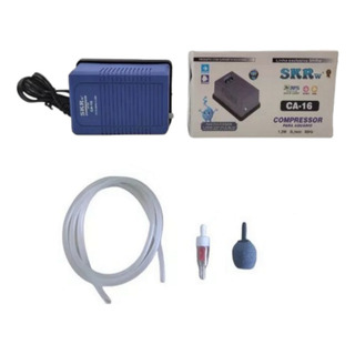 Bomba De Ar Oxigenador Ca-16 Kit Completo Aquários Até 60l Bomba De Ar Oxigenador Ca-16 Kit Completo Aquários Até 60l
