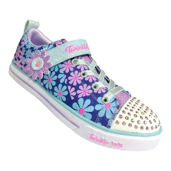 Zapato Infantil Skechers Original Con Luces Niña