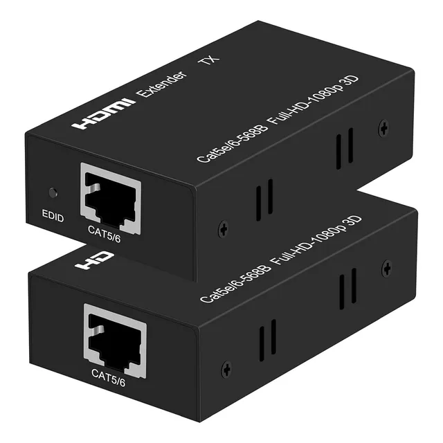 Extensor Hdmi 60 M 1080p @ 60hz 3d Hdmi Repetidor (tx Y Rx)