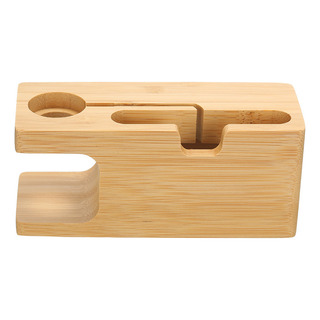 - Base De Carga De Bambú: Soporte Para Teléfono Y Reloj Para - Base De Carga De Bambú: Soporte Para Teléfono Y Reloj Para