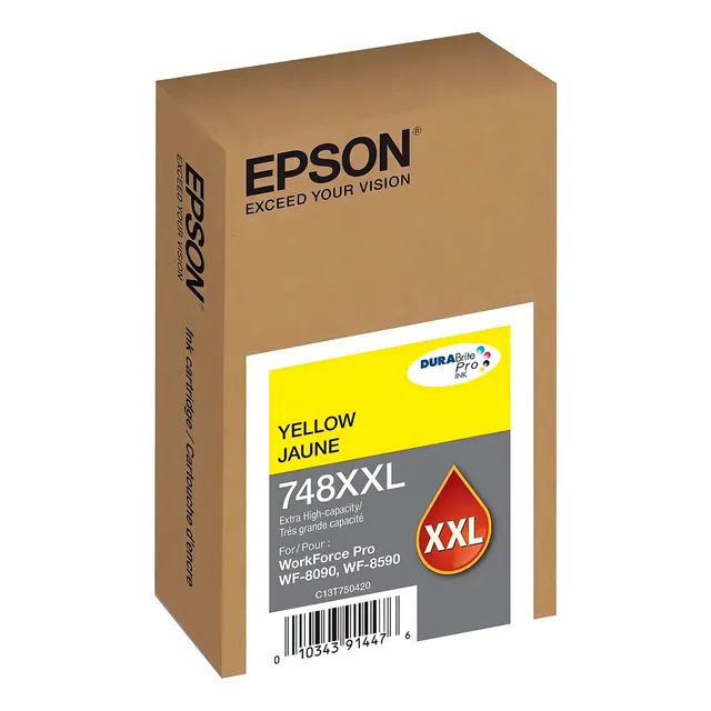 Epson T748xxl Cartucho De Tinta Color Amarillo