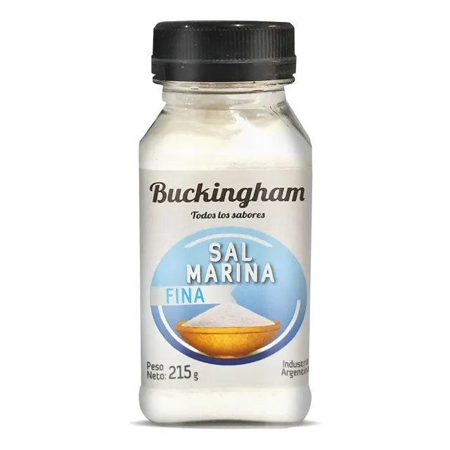 Sal Marina Fina Gastronomica Buckingham Frasco X 215 Gr
