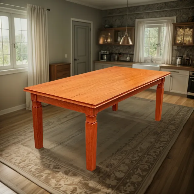 Mesa De Comedor Madera Tornillo,modelo Bahia