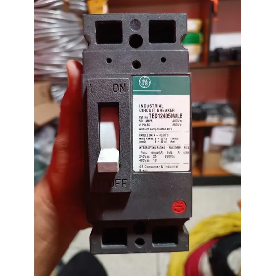 Breaker Ted 2x20 30 40 50 60 Amp Industrial General Electric