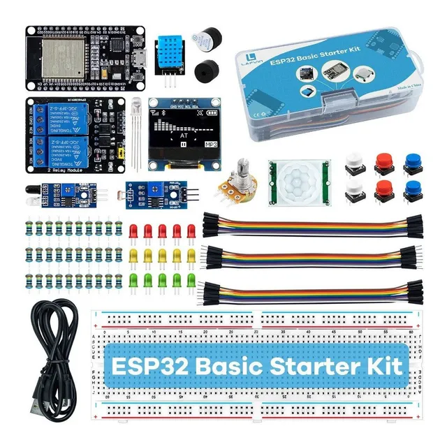 Kit Básico De Inicio Esp32 Wifi Iot Para Arduino Con Tutoria