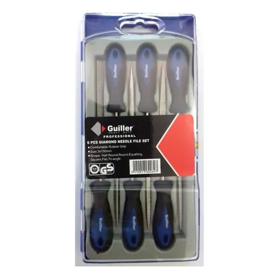 Juego De Limas Diamantadas Cerrajero Matricero 150mm Guiller