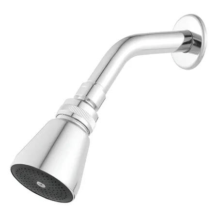 Chuveiro Bto Soluções Jato Forte Inox Cromado P/ Aquecedor A Gás 6cm Prateado